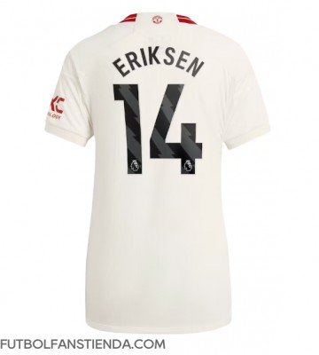 Manchester United Christian Eriksen #14 Tercera Equipación Mujer 2023-24 Manga Corta